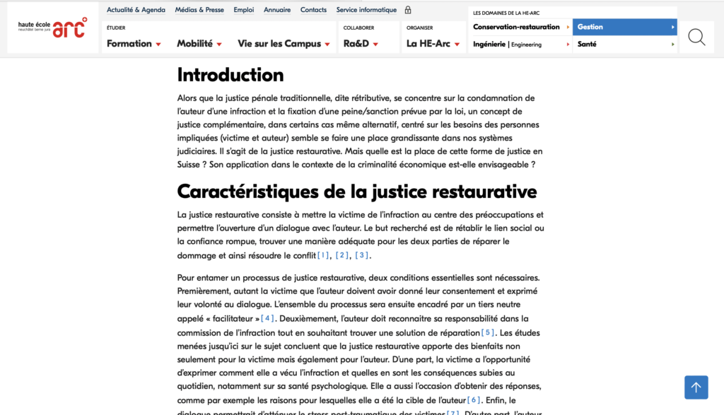 La justice restaurative est-elle envisageable dans les cas de criminalité économique ?