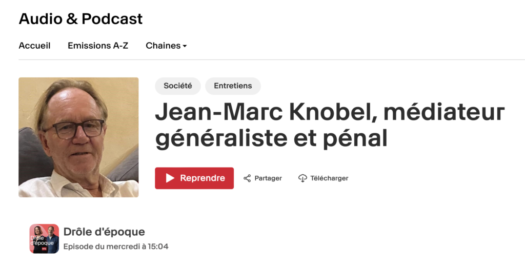 Le médiateur Jean-Marc Knobel est l’invité de Drôle d’Époque